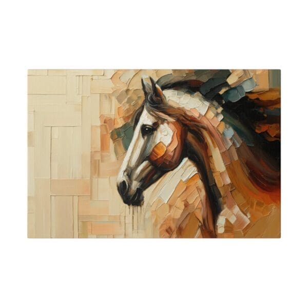 50505 - Tan Horse Profile II - Canvas, Stretched Ready to Hang. - Image 4