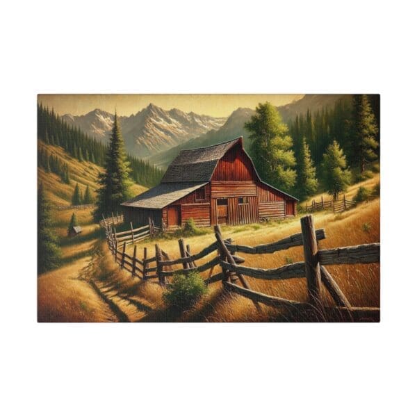 70002 - Red Barn II - Canvas, Stretched Ready to Hang! - Image 4