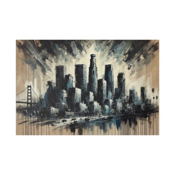 70208 - Los Angeles Abstract - Canvas, Stretched Ready to Hang! - Image 3