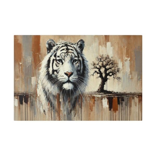 60106 - White Tiger Stare - Canvas, Stretched Ready to Hang. - Image 4