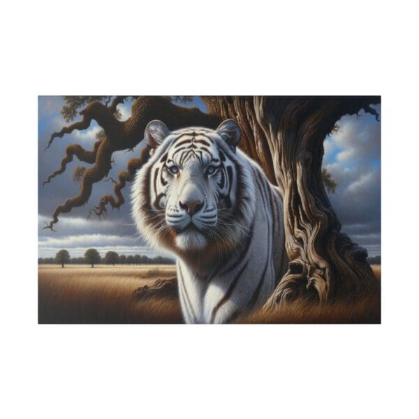 60109 - White Tiger Closeup - Canvas, Stretched Ready to Hang. - Image 2