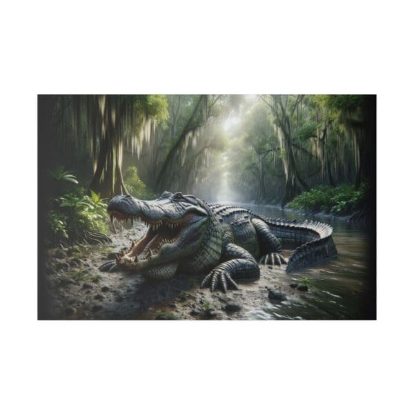 60206 - Bull Alligator - Canvas, Stretched Ready to Hang! - Image 2
