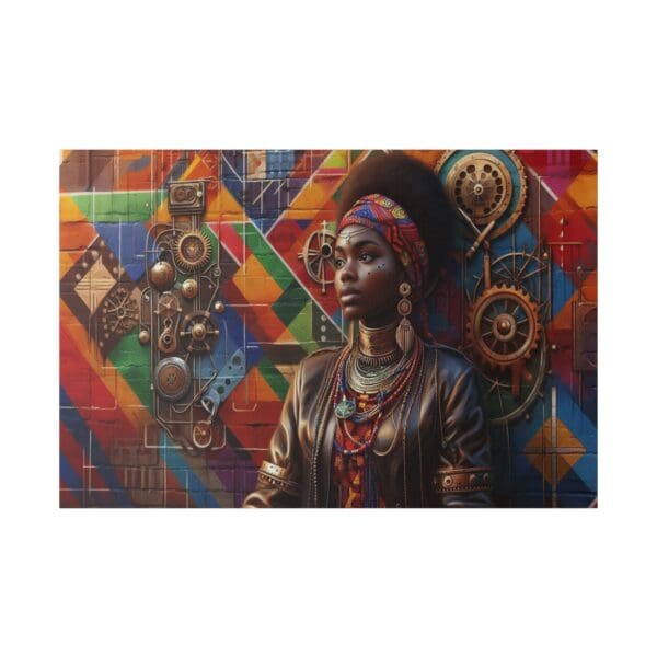 70480 - Abstract Wall metal - Canvas, Stretched Ready to Hang! - Image 2