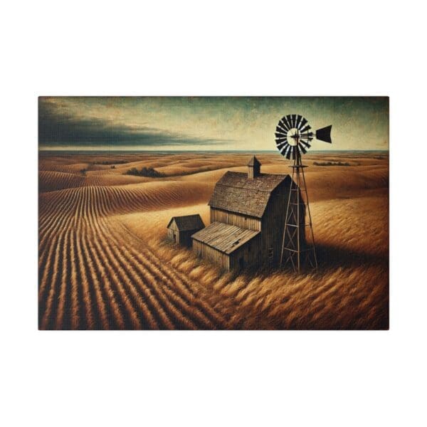 70005 - Barn In Field - Canvas, Stretched Ready to Hang! - Image 4