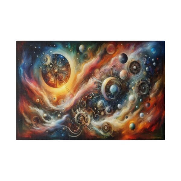50952 - Steampunk Planet - Canvas, Stretched Ready to Hang! - Image 4
