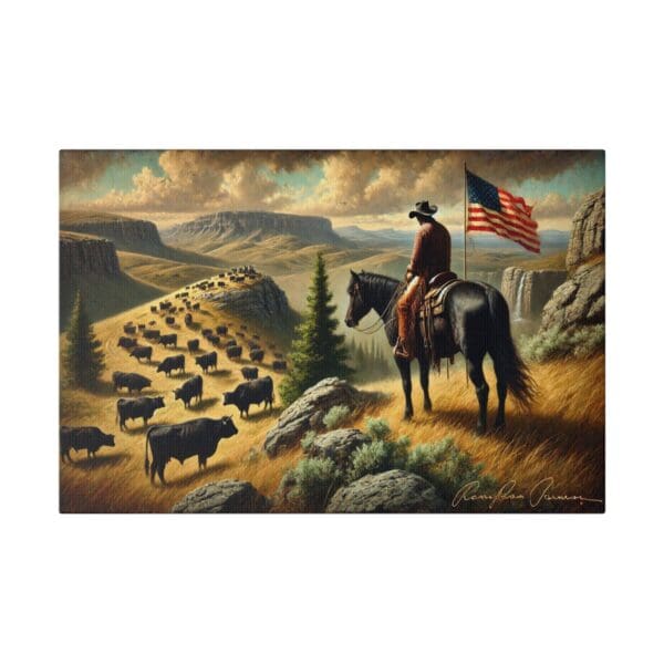 60516 - Watching The Herd IV - Canvas, Stretched Ready to Hang! - Image 4
