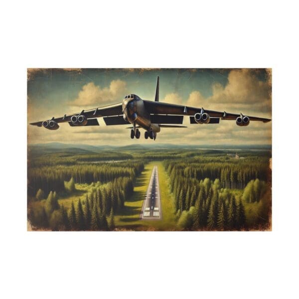 60936 - Bomber Takeoff - Canvas, Stretched Ready to Hang! - Image 2