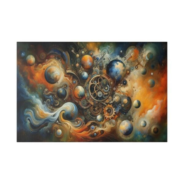 50949 - Steampunk Worlds Abstract - Canvas, Stretched Ready to Hang! - Image 5