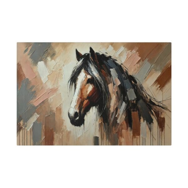 50510 - Sorrel Horse Head - Canvas, Stretched Ready to Hang. - Image 4