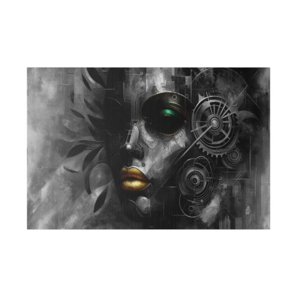 70433 - Green Eye Gold BW - Canvas, Stretched Ready to Hang! - Image 5