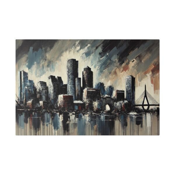 70201 - Boston Abstract - Canvas, Stretched Ready to Hang! - Image 4
