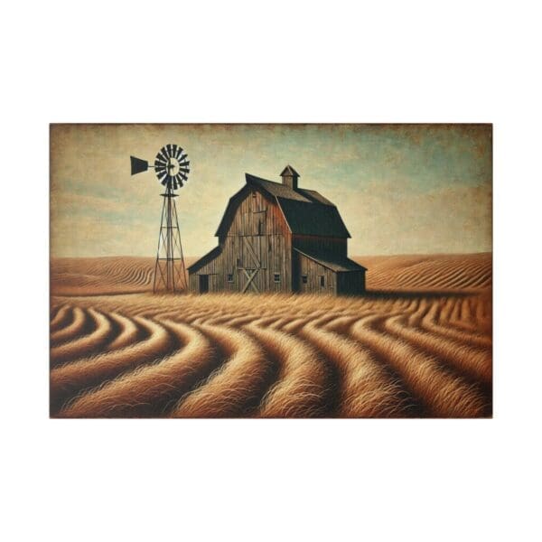 70003 - Windmill Barn - Canvas, Stretched Ready to Hang! - Image 3