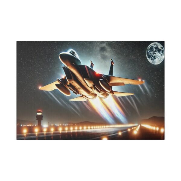 60923 - Moon Takeoff - Canvas, Stretched Ready to Hang! - Image 5
