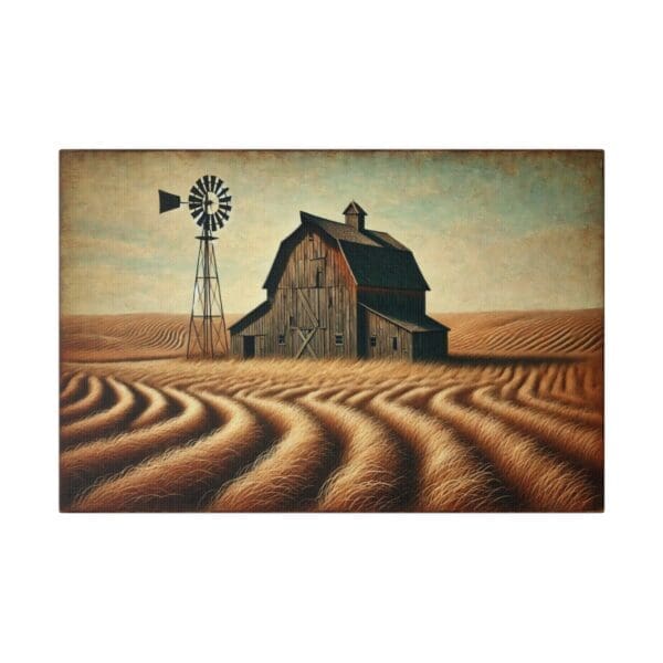 70003 - Windmill Barn - Canvas, Stretched Ready to Hang! - Image 5