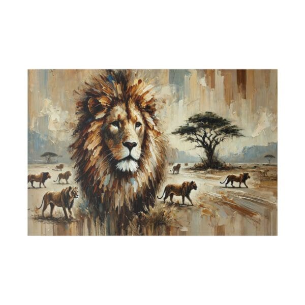 60401 - Lion Pride II - Canvas, Stretched Ready to Hang! - Image 3