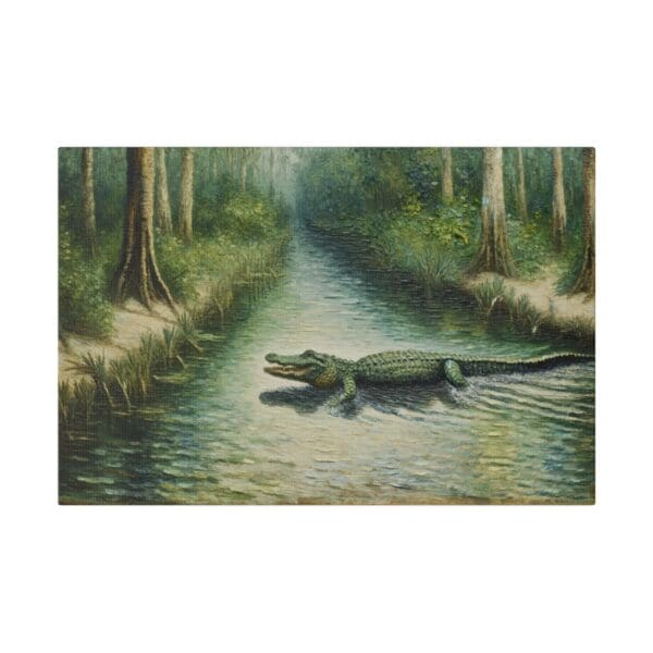 60203 - Alligator Canal II - Canvas, Stretched Ready to Hang! - Image 4