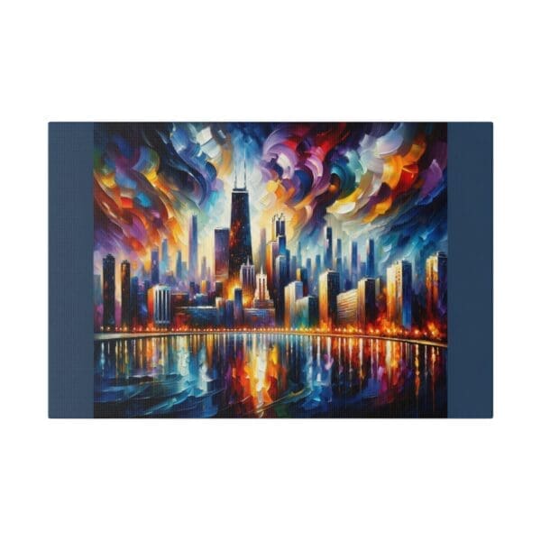 70219 - Chicago Color Abstract - Canvas, Stretched Ready to Hang! - Image 4