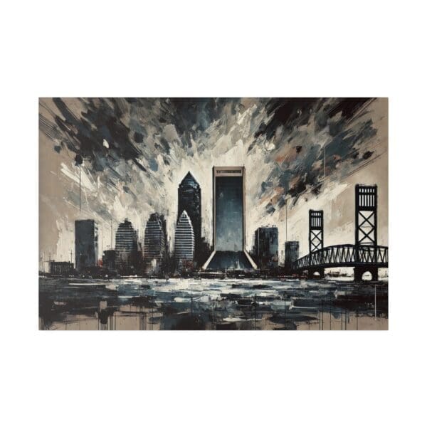 70207 - Jacksonville Abstract - Canvas, Stretched Ready to Hang! - Image 2