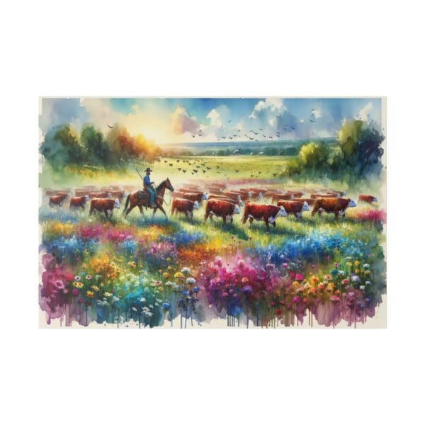 60559 - Watercolor Roundup - Canvas, Stretched Ready to Hang! - Image 3