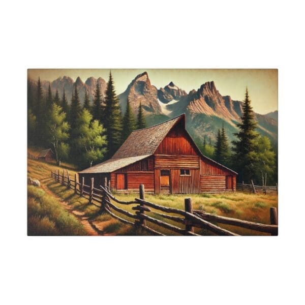 70001 - Red Barn - Canvas, Stretched Ready to Hang! - Image 4