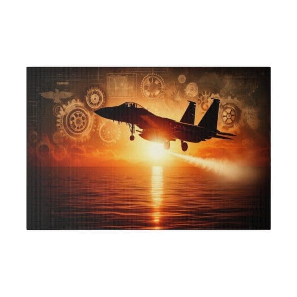 60905 - F-15 Steampunk Fly By - Canvas, Stretched Ready to Hang! - Image 4