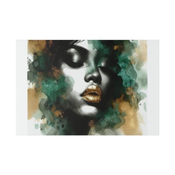 70411 - Watercolor Green Seduction - Canvas, Stretched Ready to Hang! - Image 2