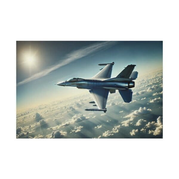 60926 - F-16 Over The Clouds - Canvas, Stretched Ready to Hang! - Image 2
