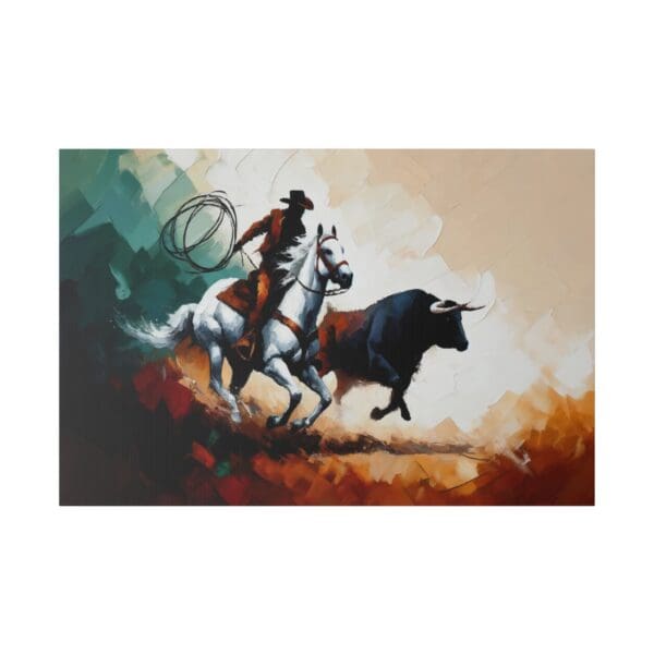 60541 - Big Bull Catch - Canvas, Stretched Ready to Hang! - Image 2