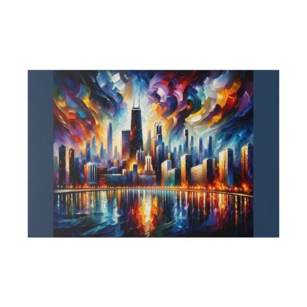 70219 - Chicago Color Abstract - Canvas, Stretched Ready to Hang! - Image 2