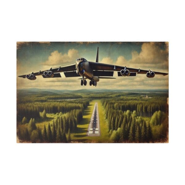 60936 - Bomber Takeoff - Canvas, Stretched Ready to Hang! - Image 4