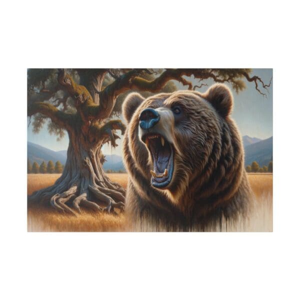 60200 - Grizzly Roar - Canvas, Stretched Ready to Hang. - Image 2