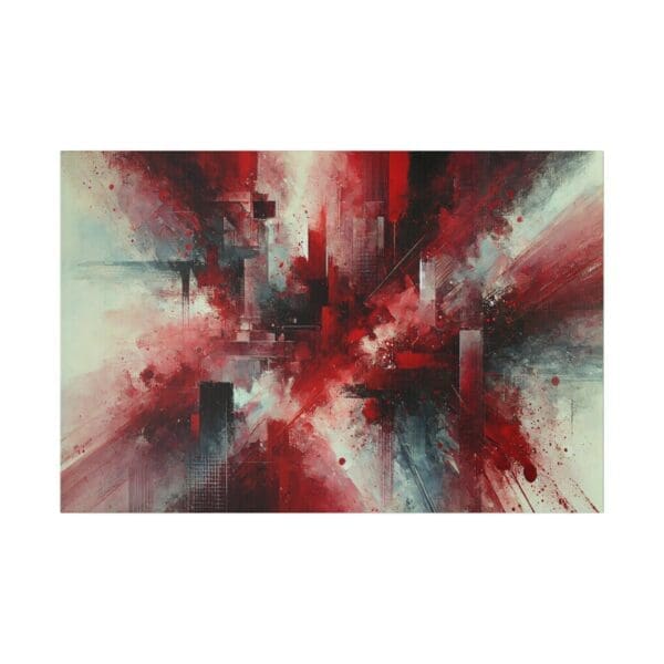 50933 - Red X Abstract - Canvas, Stretched Ready to Hang! - Image 5