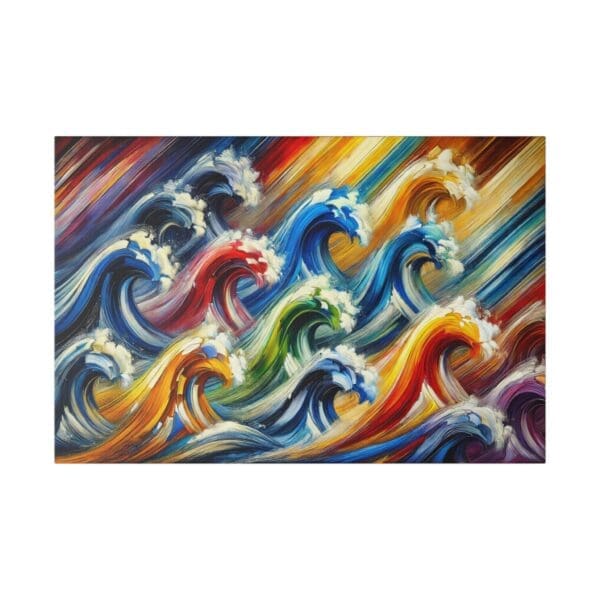 50964 - Colorful Waves - Canvas, Stretched Ready to Hang! - Image 5