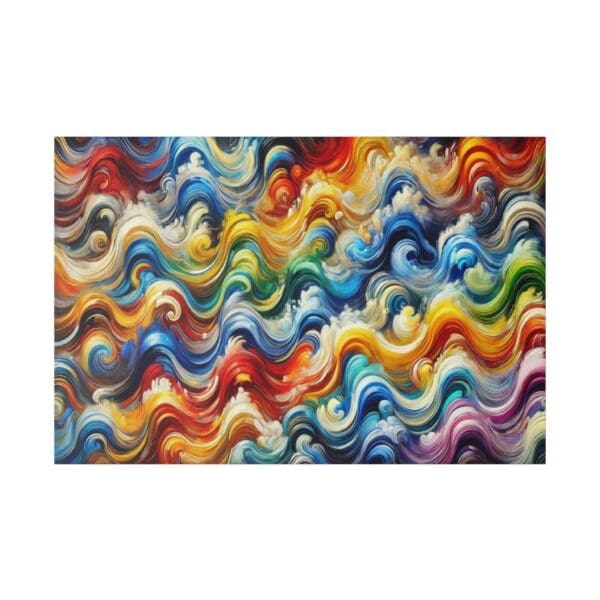50963 - Colorful Mini Waves - Canvas, Stretched Ready to Hang! - Image 2