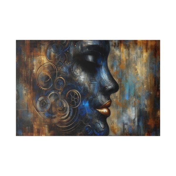 70429 - Mechanical Blue - Canvas, Stretched Ready to Hang! - Image 3