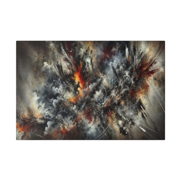 50916 - Abstract War AI - Canvas, Stretched Ready to Hang! - Image 4
