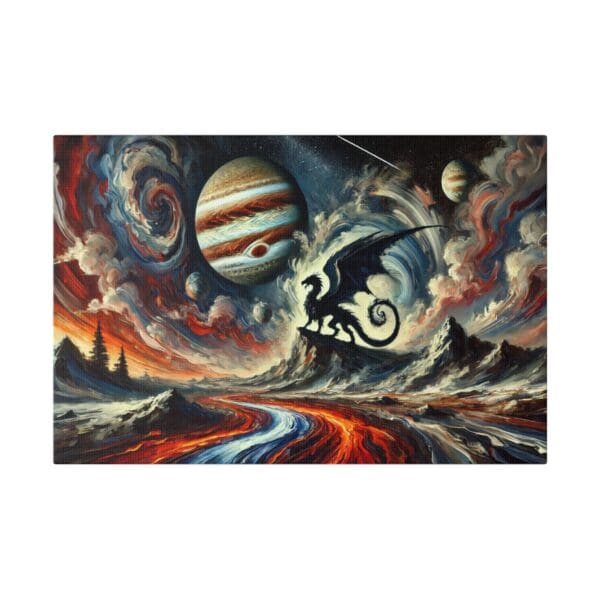 60818 - Lava River Dragon - Canvas, Stretched Ready to Hang! - Image 4