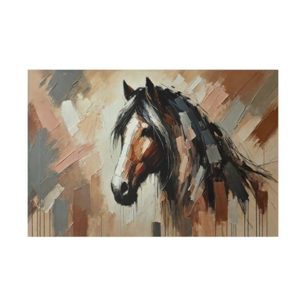 50510 - Sorrel Horse Head - Canvas, Stretched Ready to Hang. - Image 2