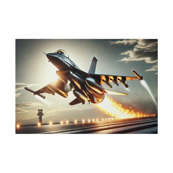60925 - F-16 Takeoff - Canvas, Stretched Ready to Hang! - Image 4
