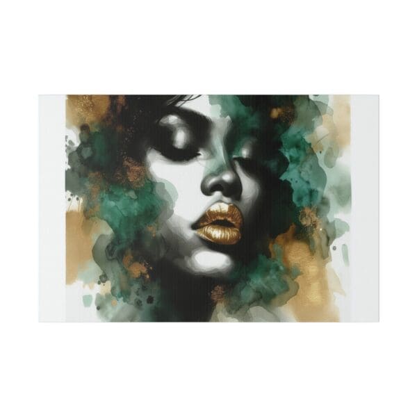 70411 - Watercolor Green Seduction - Canvas, Stretched Ready to Hang! - Image 5