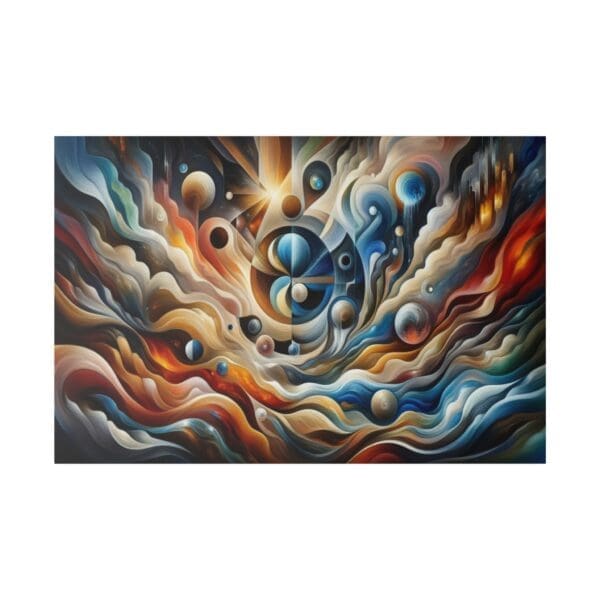 50951 - Vibrant Worlds Abstract - Canvas, Stretched Ready to Hang! - Image 4
