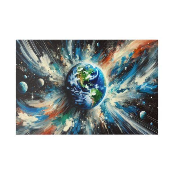 60802 - Earth Abstract III - Canvas, Stretched Ready to Hang! - Image 2