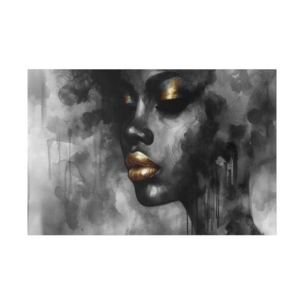 70435 - Lady Gold BW - Canvas, Stretched Ready to Hang! - Image 2