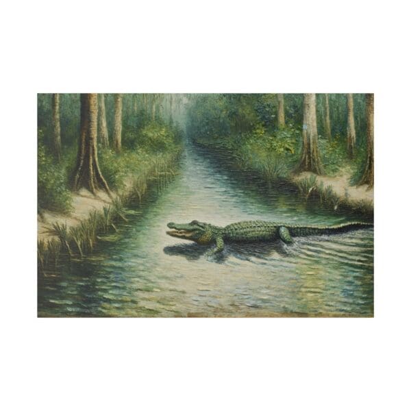 60203 - Alligator Canal II - Canvas, Stretched Ready to Hang! - Image 3