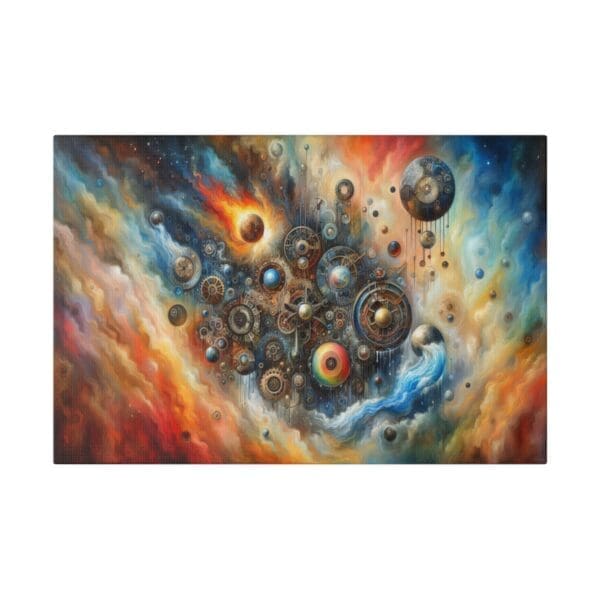 50948 - Steampunk Color Abstract - Canvas, Stretched Ready to Hang! - Image 4