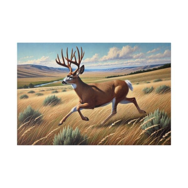 70507 - Running Deer II - Canvas, Stretched Ready to Hang! - Image 5