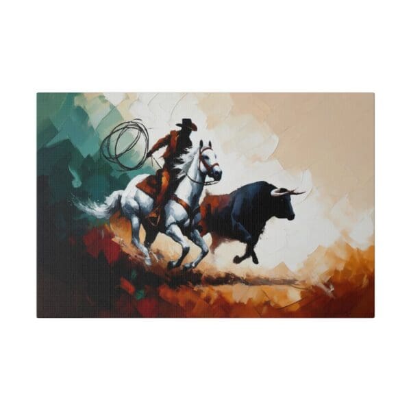 60541 - Big Bull Catch - Canvas, Stretched Ready to Hang! - Image 4