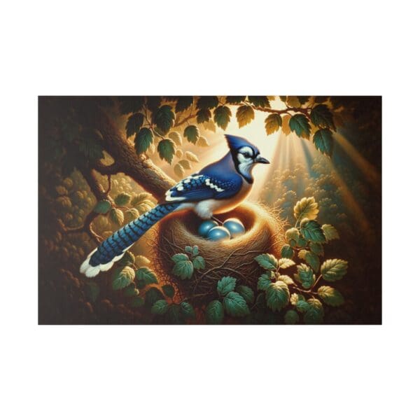 60702 - Blue Jay Sun Nest II - Canvas, Stretched Ready to Hang! - Image 2