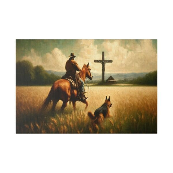 60565 - Cowboy Cross II - Canvas, Stretched Ready to Hang! - Image 5