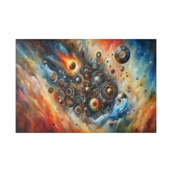 50948 - Steampunk Color Abstract - Canvas, Stretched Ready to Hang! - Image 5